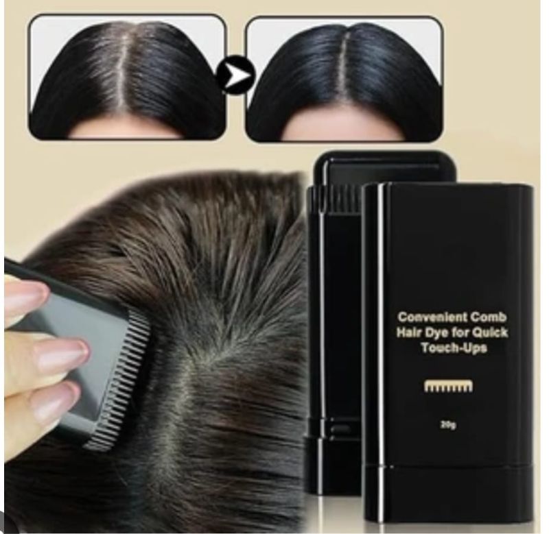 Gegemon Black Hairdressing Wand | Instant Hair Color Stick | Quick Touch-Up | Easy Application 16g - Black