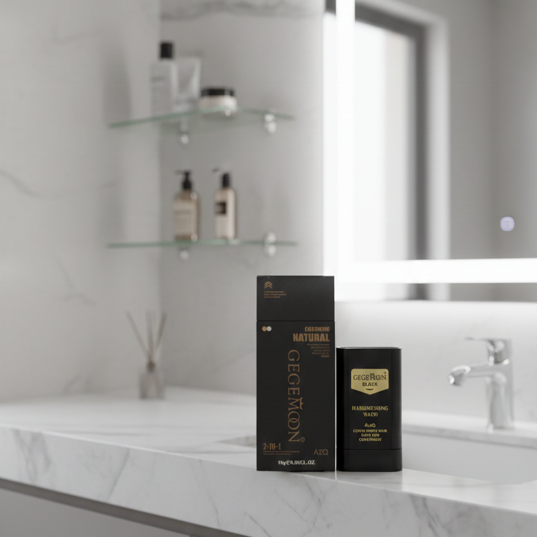 Gegemon Black Hairdressing Wand | Instant Hair Color Stick | Quick Touch-Up | Easy Application 16g - Black