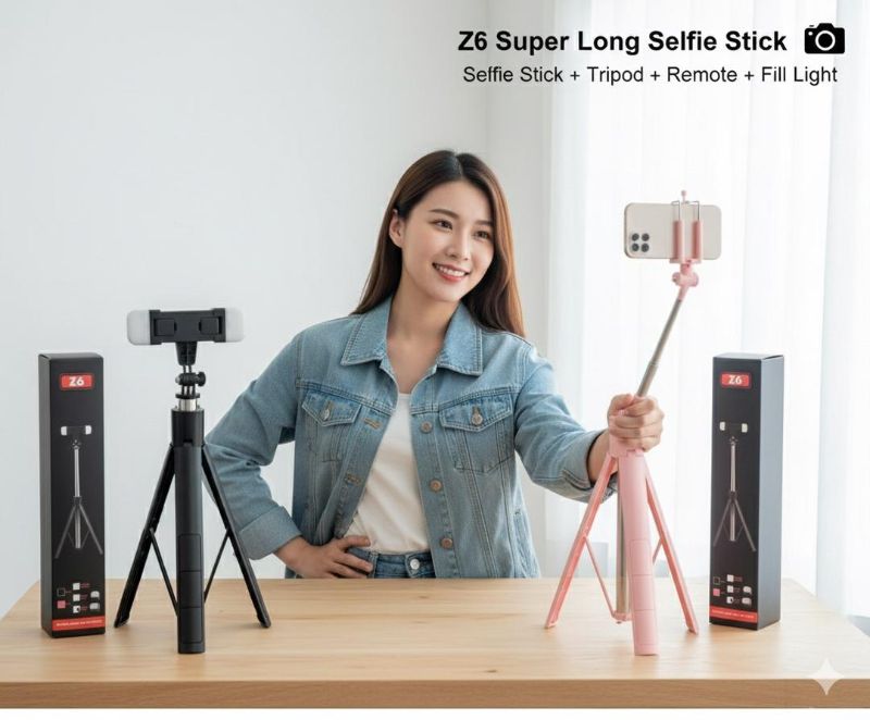 Z6 Super Long 4-in-1 Selfie Stick