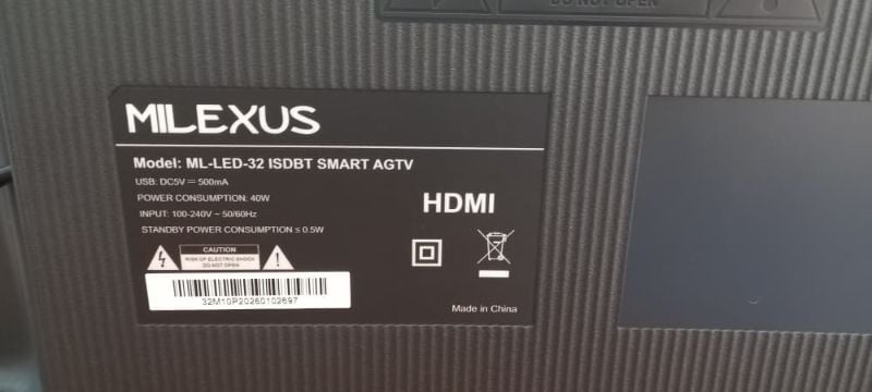 Smart TV 32" Milexus