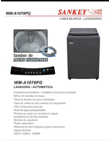 💥Lavadora automática 10.1 kg Sankey