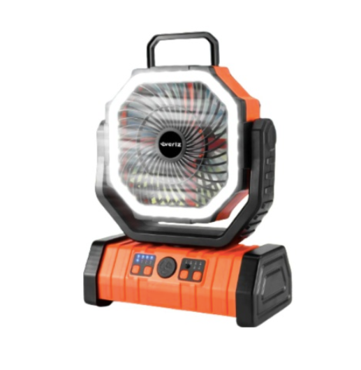 VENTILADOR RECARGABLE PORTÁTIL F6 CON LUZ LED 20000mAh NARANJA