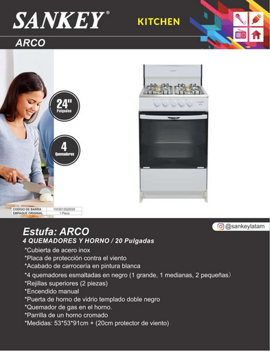💥 Cocina 20" ArcoSS Sankey