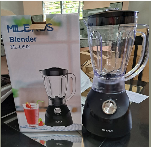 LICUADORA VASO DE VIDRIO MILEXUS (ML-L602)