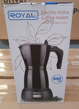 CAFETERA ELÉCTRICA ROYAL NEGRA