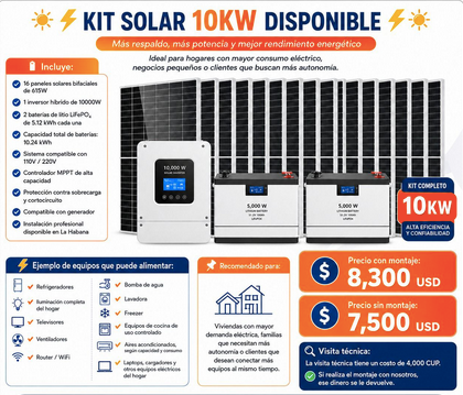 ☀️⚡ KIT SOLAR 10KW ⚡☀️