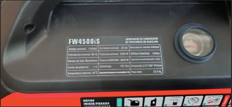 PLANTA ELÉCTRICA INVERTER HOLLFILL 3250W / 3600W