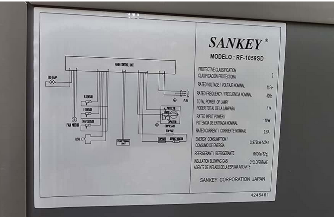 💥REFRIGERADOR 8.75 PIES SANKEY (NO FROST)