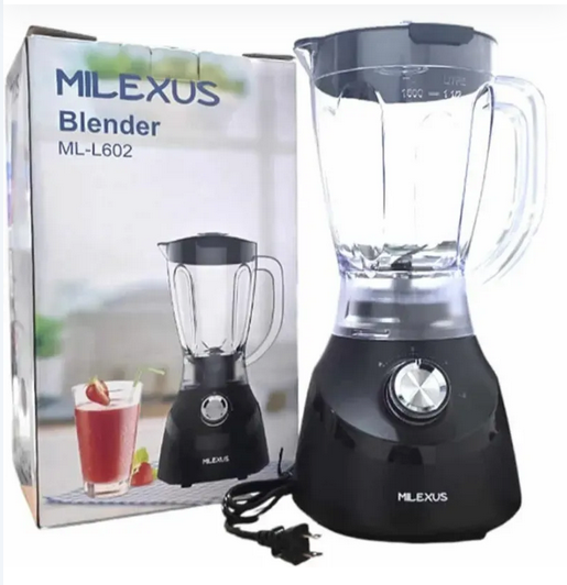 LICUADORA VASO DE VIDRIO MILEXUS (ML-L602)