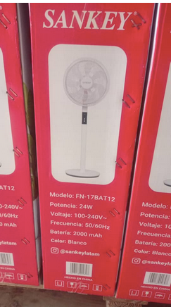 💥VENTILADOR RECARGABLE 16" SANKEY