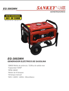 💥Generador eléctrico 3kw Sankey