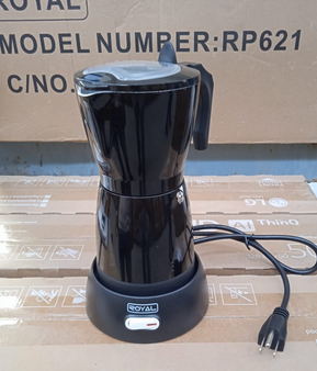 CAFETERA ELÉCTRICA ROYAL NEGRA