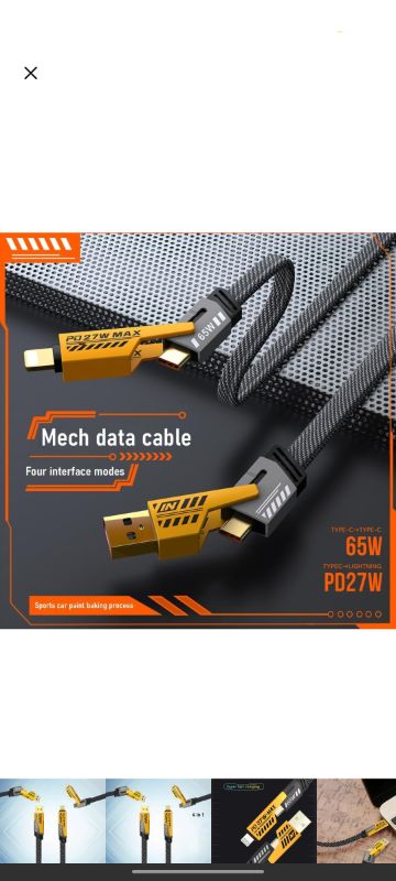 4 in 1 Fast Charging Cable With Multiport