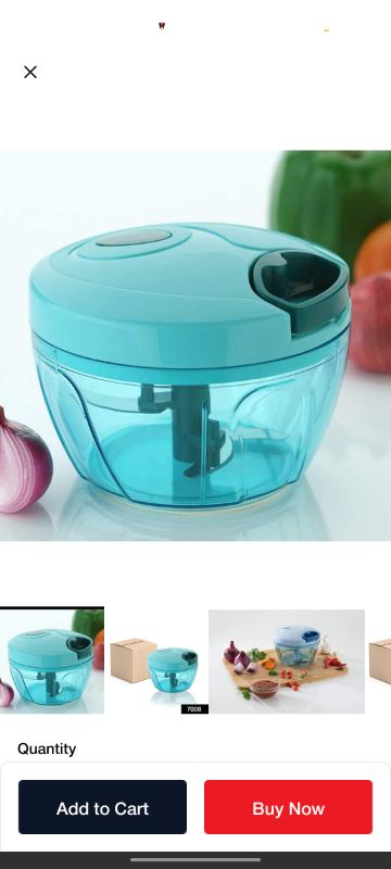 Manual Food Chopper, Compact & Powerful Hand Held Vegetable Chopper/Blender This versatile tool makes quick work out of tough cutting tasks,