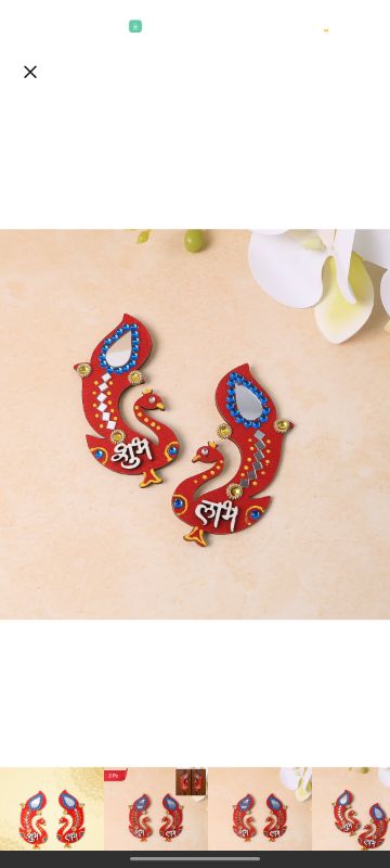 Decorative Wooden Shubh Labh Wall Hanging –