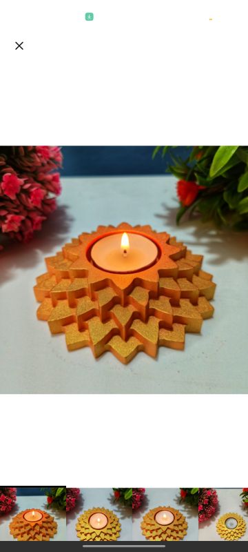 The Handmade Flower 5-Step Diya is a beautiful blend of tradition and artistry.