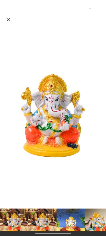 Lord Ganesha Idol / Ganpati Statue / Ganpatii Bappa Showpiece for Gifts (1 Pc)