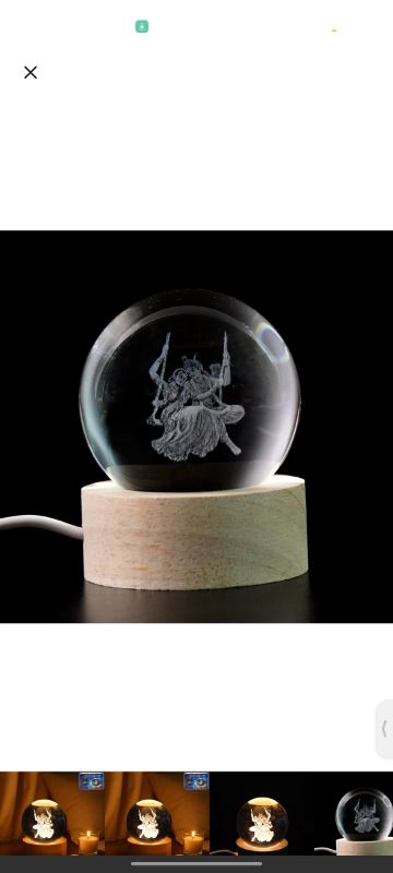 3D Crystal Ball lamps for Bedroom