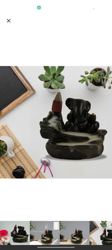 Smoke Fountain Ganesha Idol Decoration Items for Home Decor | Diwali Gifts