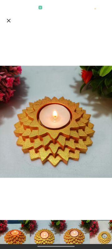 The Handmade Flower 5-Step Diya is a beautiful blend of tradition and artistry.