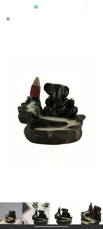 Smoke Fountain Ganesha Idol Decoration Items for Home Decor | Diwali Gifts