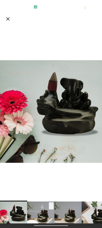 Smoke Fountain Ganesha Idol Decoration Items for Home Decor | Diwali Gifts