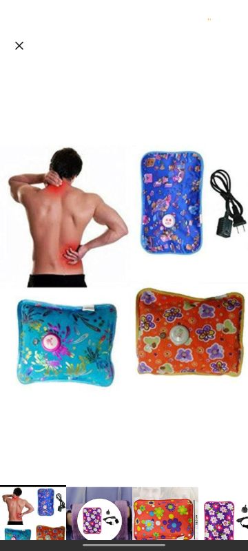Electric Pain Relief Hot Water Bag This makes it the best portable rechargeable heating pad with no smell and no side effects