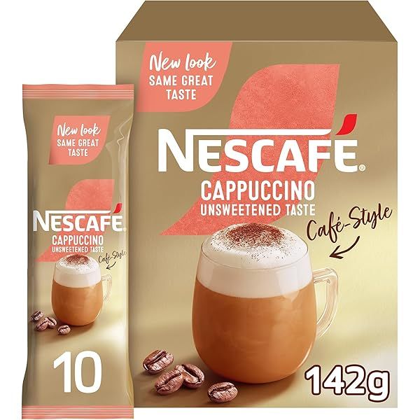 nescafe cafe style cappuccino unsweetened taste