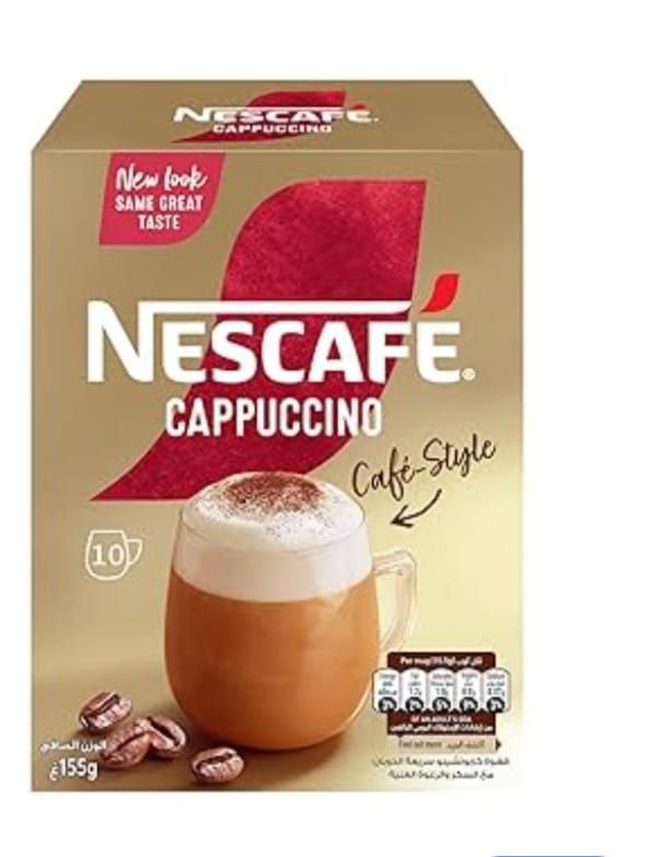 nescafe cafe style cappuccino sweetfrothy