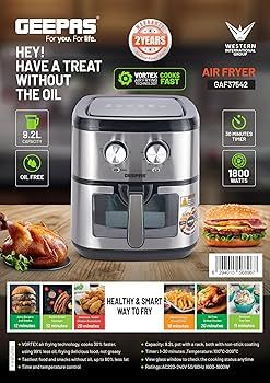 geepas air fryer 9.2l
