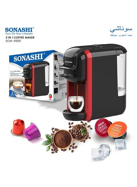 sonashi 3 in 1 multifunction espresso coffe machine