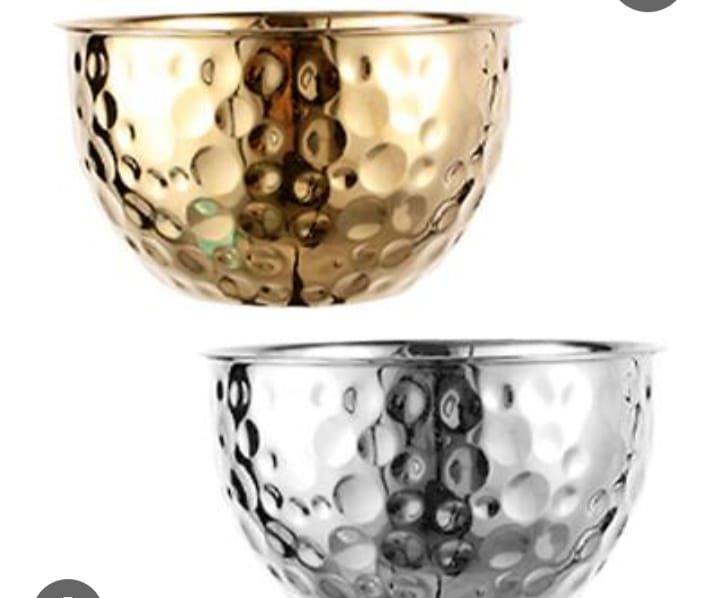 gold and silver stainless steel hammer