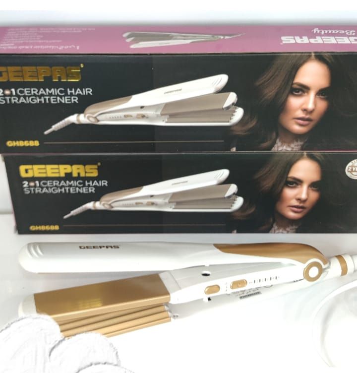 2 in 1 ceramic hair straightener