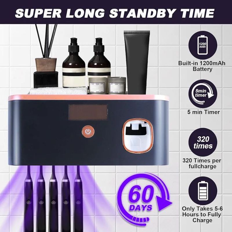 Distributeur dentifrice avec désinfectant UV