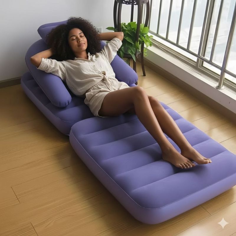 Canapé conflable et pliable avec la pompe