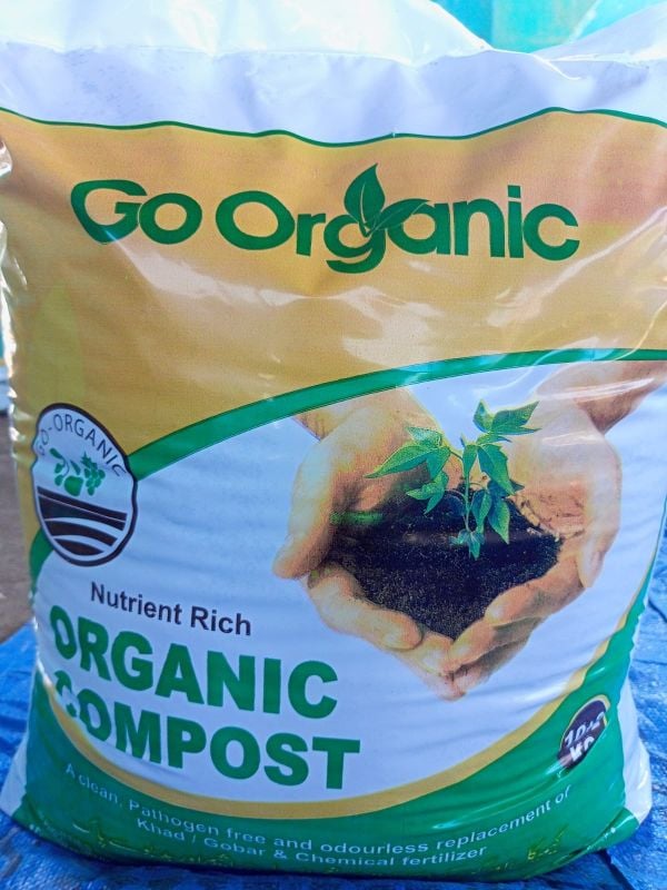 Go-Organic 9Kg Organic Compost and Multipurpose Fertilizer for Plants, Lawn and Garden