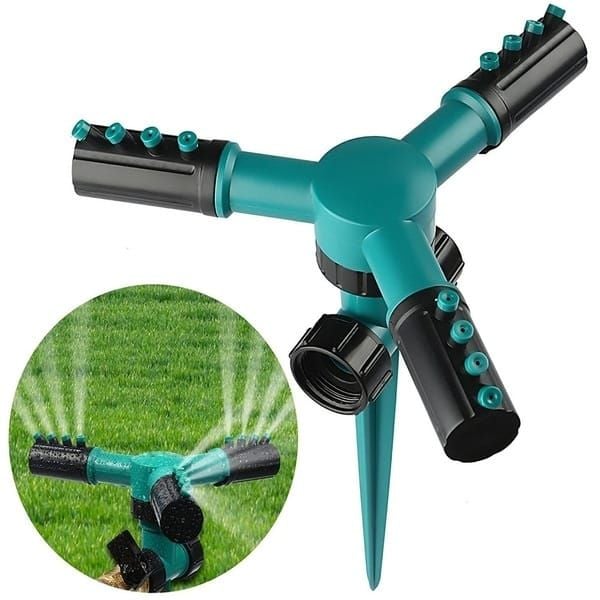 Lawn Sprinkler, Automatic Rotating Adjustable Garden Sprinkler Irrigation System
