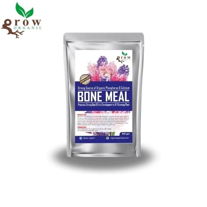 Bone Meal Fertilizer 400 gm Organic Phosphorus + Calcium Fertilizer for Plants