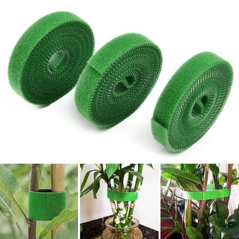 5/10 M Ties 10MM Green Garden Tie Reusable Adjustable Plant Supports Plant Tape Climbing Plants