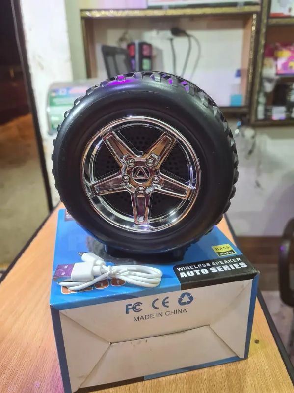 G2386 Portable Bluetooth Speaker – Tyre Shape (Black)