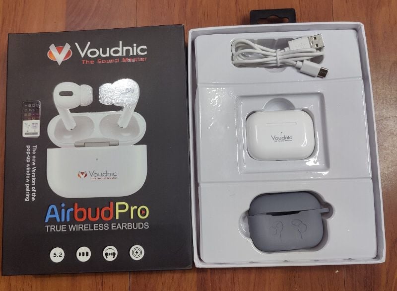 Voudnic Airbud Pro 2025 TWS Earbuds with ANC & 30H Playtime