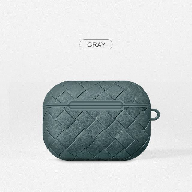 Premium Woven Silicone Case for AirPods Pro / Pro 2 (with Hook)