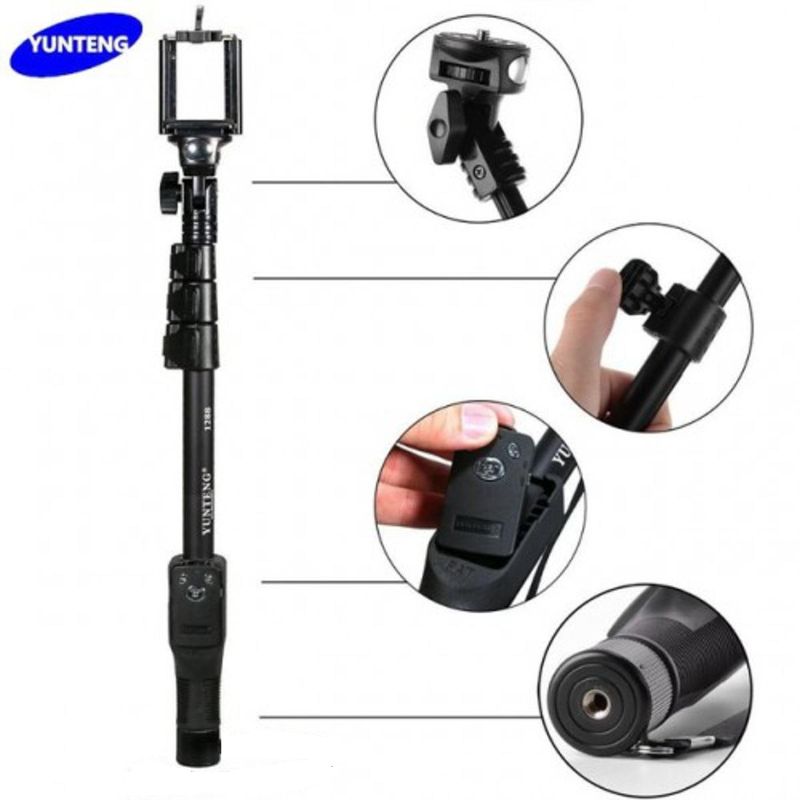 4.1 Feet Yunteng YT-1288 Bluetooth Selfie Stick with Remote