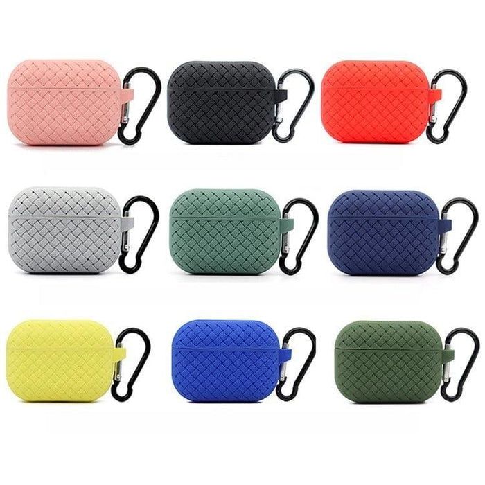 Premium Woven Silicone Case for AirPods Pro / Pro 2 (with Hook)