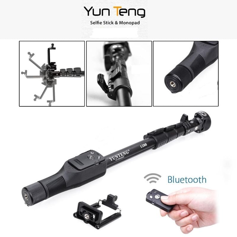4.1 Feet Yunteng YT-1288 Bluetooth Selfie Stick with Remote