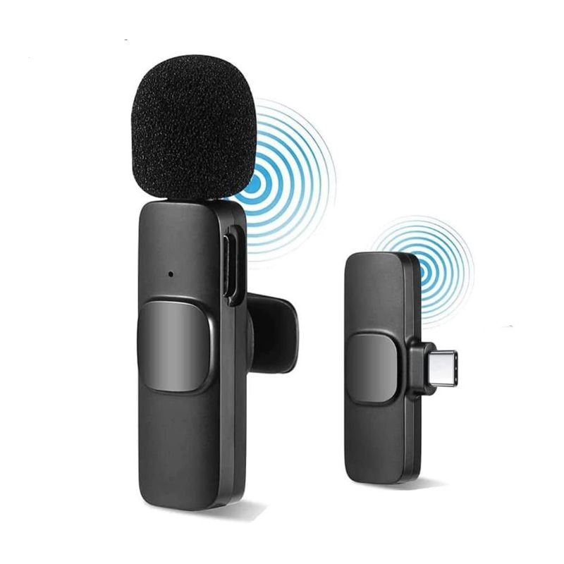 K8 Wireless Microphone – Type-C & iPhone Compatible Lavalier Mic