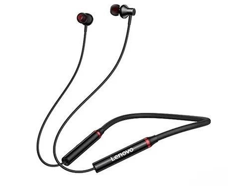 Lenovo Neckband Bluetooth Headphones – Deep Bass & Long Battery
