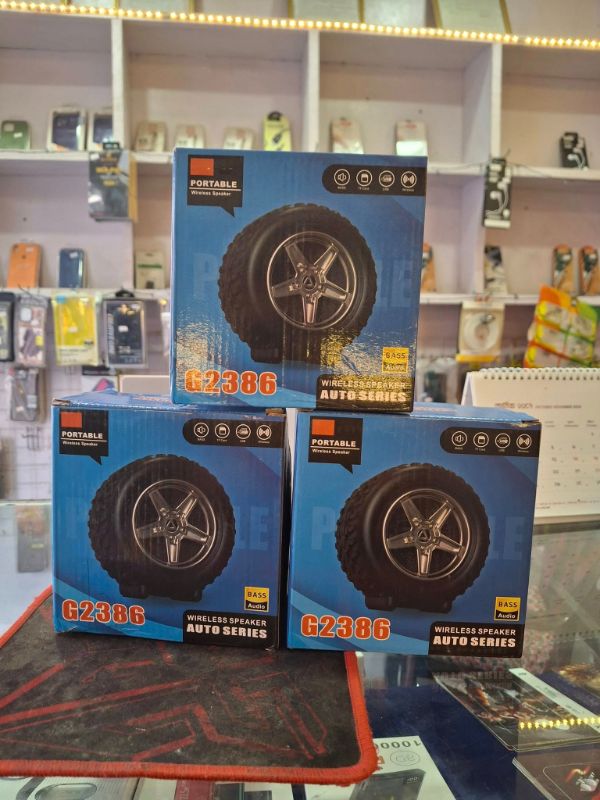 G2386 Portable Bluetooth Speaker – Tyre Shape (Black)
