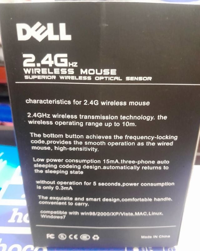 Dell 2.4GHz Wireless Mouse – Master Copy with Free AAA Cells
