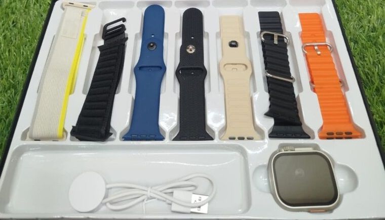 Ultra 2 Smart Watch 7-in-1 Combo with Colorful Straps